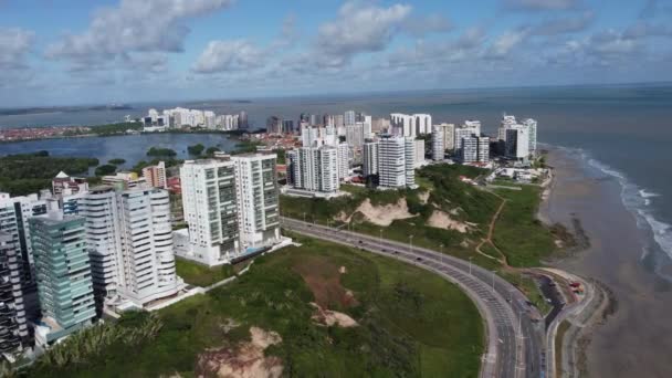Capital Vista Sao Luis Maranhao Brasil Paisaje Urbano Vida Urbana — Vídeo de stock