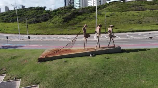 Sao Luis Yolu Maranhao Brezilya Şehirdeki Otoyol Sao Luis Yolu — Stok video
