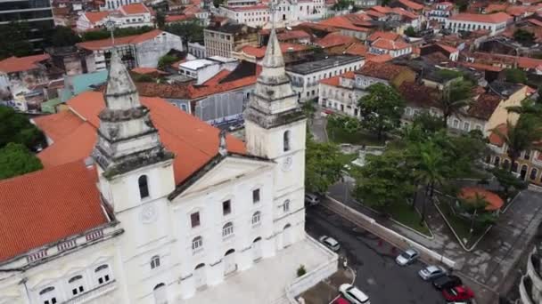 Cityscape Sao Luis Island Maranhao Brasil City View Streets Cityscape — Vídeo de Stock