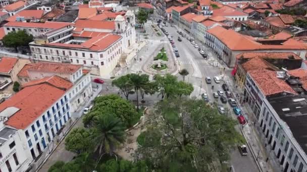 Sao Luis City Maranhao Brezilya Daki Tarihi Binalar Sao Luis — Stok video