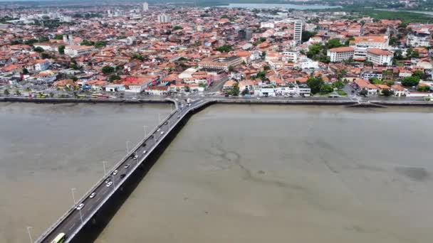 Sao Luis Başkenti Maranhao Brezilya Şehir Manzarası Sao Luis Başkenti — Stok video