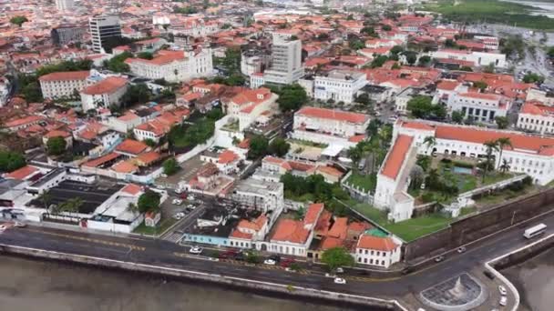 Sao Luis Başkenti Maranhao Brezilya Şehir Manzarası Sao Luis Başkenti — Stok video