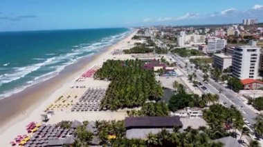 Future Beach 'in deniz manzarası, Fortaleza, Ceara, Brezilya. Future Beach 'in deniz manzarası, Fortaleza, Ceara, Brezilya. Future Beach, Fortaleza, Ceara, Brezilya deniz manzarası. 