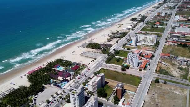 Vista Sul Mare Future Beach Fortaleza Ceara Brasile Vista Sul — Video Stock