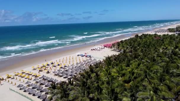 Vista Sul Mare Future Beach Fortaleza Ceara Brasile Vista Sul — Video Stock