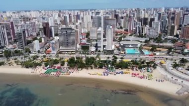 Future Beach 'in deniz manzarası, Fortaleza şehri, Ceara, Brezilya. Future Beach 'in deniz manzarası, Fortaleza şehri, Ceara, Brezilya. Future Beach 'in deniz manzarası, Fortaleza şehri, Ceara, Brezilya. 