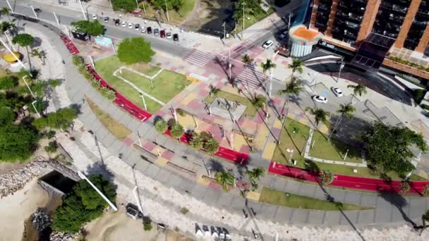 Paisaje Urbano Referencia Ciudad Fortaleza Ceara Brasil Paisaje Urbano Referencia — Vídeos de Stock