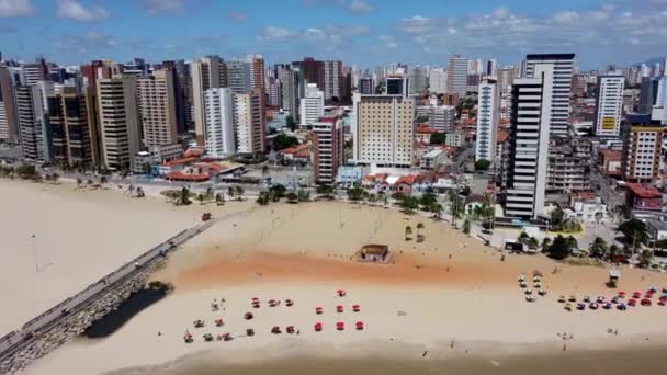 Vista Para Mar Future Beach Fortaleza Ceará Brasil Vista Para — Vídeo de Stock