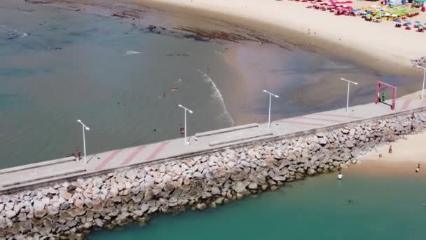 Scena Portuale Della Spiaggia Fortaleza Ceara Brasile Paesaggio Marino Della — Video Stock