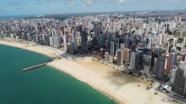 Fortaleza plajı, Ceara, Brezilya 'nın deniz manzarası. Fortaleza plajı, Ceara, Brezilya' nın deniz manzarası. Fortaleza plajı, Ceara, Brezilya 'nın deniz manzarası. Fortaleza plajı, Ceara, Brezilya' nın deniz manzarası..