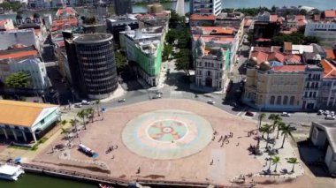 Recife şehrinin şehir merkezi, Pernambuco, Brezilya. Şehir manzarası. Recife City, Pernambuco, Brezilya şehir merkezi. Şehir manzarası. Recife City, Pernambuco, Brezilya şehir merkezi. Şehir manzarası görünümü.