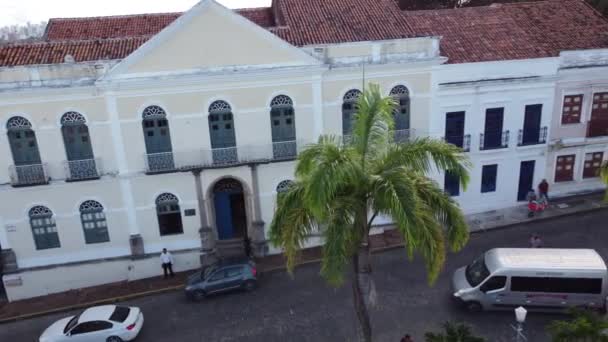 Kathedraal Scene Olinda Stad Pernambuco Brazilië Middeleeuws Uitzicht Kerk Kathedraal — Stockvideo