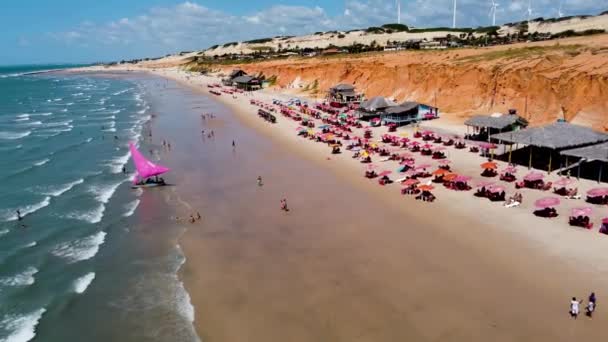 Paradise Beach Canoa Baie Quebrada Ceara Brésil Plages Paradisiaques Dans — Video