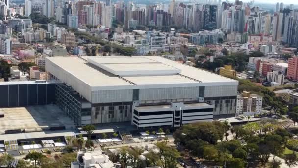 Paisaje Urbano Rascacielos Calles Del Centro Ciudad Curitiba Paraná Brasil — Vídeos de Stock