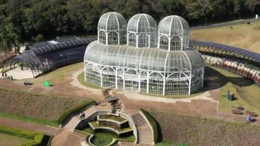 Curitiba, Parana, Brezilya 'daki botanik bahçesi manzarası. Doğal park manzarası. Curitiba, Parana, Brezilya 'da botanik bahçesi manzarası. Doğal park manzarası. Curitiba, Parana, Brezilya 'da botanik bahçesi manzarası. Doğal park sahnesi.