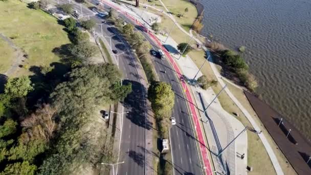 Ciudad Costera Porto Alegre Rio Grande Sul Brasil Paisaje Urbano — Vídeo de stock