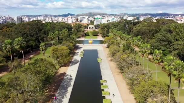 Cityscape View Porto Alegre City Rio Grande Sul Brazil Downtown — стокове відео