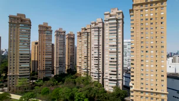 Scena Budynków Marginal Pinheiros Miasto Sao Paulo Brazylia Cityscape Downtown — Wideo stockowe