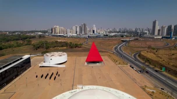 Центр Города Гояс Столица Гояния Бразилия Здание Правительства Центр Города — стоковое видео
