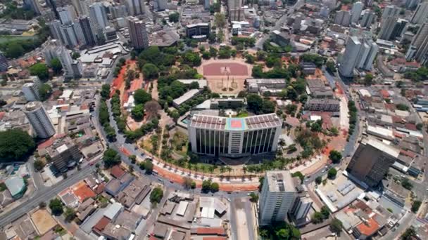 Вид Центр Города Городе Гояния Гояс Бразилия Вид Центр Города — стоковое видео