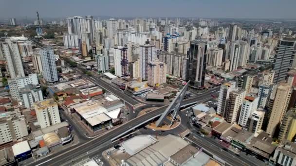 Vista Para Centro Cidade Goiânia Goiás Brasil Vista Para Centro — Vídeo de Stock