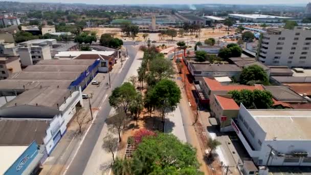 Vista Del Paisaje Urbano Del Centro Ciudad Goiania Goias Brasil — Vídeos de Stock