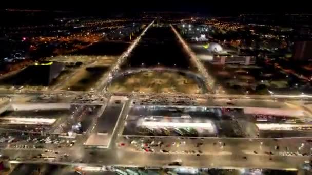 Vida Nocturna Ciudad Brasilia Distrito Federal Brasil Lapso Tiempo Del — Vídeos de Stock