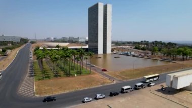Brezilya Brasilia, Distrito Federal Bölgesi 'ndeki Ulusal Kongre ve Milletvekilleri Odası binaları. Brezilya Brasilia, Distrito Federal Bölgesi 'ndeki Ulusal Kongre ve Milletvekilleri Odası binaları. Brasilia 'daki Ulusal Kongre ve Milletvekilleri Odası binaları.