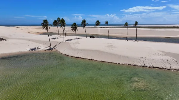 Small Sheets At Tutoia In Maranhao Brazil. Nature Landscape. Winding Sand Dunes. Small Sheets At Tutoia. Rainwater Lakes. Beautiful High Dunes. Summer Travel. Brazil Northeast.