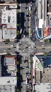 Hollywood Bulvarı Hollywood 'da, Los Angeles' ta. Hollywood Bulvarı Sahnesi. Eğlence Endüstrisi. Hollywood Bulvarı Hollywood 'da Los Angeles' ta.