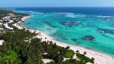 Punta Cana Skyline La Altagracia Dominik Cumhuriyeti 'ndeki Punta Cana' da. Karayip silueti. Plaj manzarası. Resort Scenery 'de. Punta Cana Skyline La Altagracia Dominik Cumhuriyeti Punta Cana 'da.