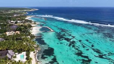 Punta Cana Skyline La Altagracia Dominik Cumhuriyeti 'ndeki Punta Cana' da. Karayip silueti. Plaj manzarası. Resort Scenery 'de. Punta Cana Skyline La Altagracia Dominik Cumhuriyeti Punta Cana 'da.