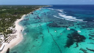 Punta Cana Skyline La Altagracia Dominik Cumhuriyeti 'ndeki Punta Cana' da. Karayip silueti. Plaj manzarası. Resort Scenery 'de. Punta Cana Skyline La Altagracia Dominik Cumhuriyeti Punta Cana 'da.