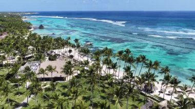 Punta Cana Skyline La Altagracia Dominik Cumhuriyeti 'ndeki Punta Cana' da. Karayip silueti. Plaj manzarası. Resort Scenery 'de. Punta Cana Skyline La Altagracia Dominik Cumhuriyeti Punta Cana 'da.