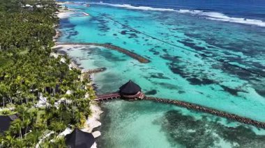 Punta Cana Skyline La Altagracia Dominik Cumhuriyeti 'ndeki Punta Cana' da. Karayip silueti. Plaj manzarası. Resort Scenery 'de. Punta Cana Skyline La Altagracia Dominik Cumhuriyeti Punta Cana 'da.