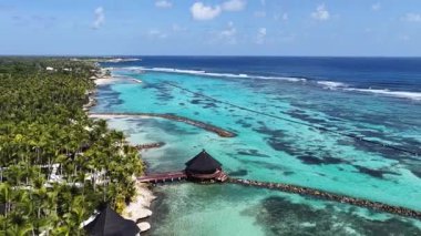 Punta Cana Skyline La Altagracia Dominik Cumhuriyeti 'ndeki Punta Cana' da. Karayip silueti. Plaj manzarası. Resort Scenery 'de. Punta Cana Skyline La Altagracia Dominik Cumhuriyeti Punta Cana 'da.