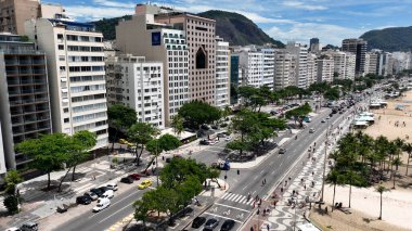 Urca Rio de Janeiro Brezilya 'daki sahil binaları. Geniş Şehir Yayılmasına Bakan Tarihi Gökdelen. Metropolitan Manzara Gökdelenleri. Güzel. Metropolitan Şehir. Urca Rio de Janeiro.