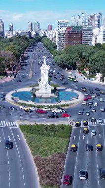 Buenos Aires Arjantin 'de Buenos Aires Skyline. Şehir merkezi manzarası. Çarpıcı şehir manzarası. Ofis binaları. Buenos Aires Arjantin 'de Buenos Aires Skyline. Yüksek Binalar Manzarası.