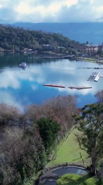 Pucon Şili. Şili Patagonya 'sı. Şili 'nin güneyindeki ünlü kırsal şehir Pucon. Seyahat güzergahı. Tatil seyahati. Şili Patagonya 'da Pucon Şili.