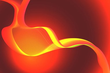 kırmızı arkaplan, çizgilerle soyut arkaplan, kırmızı dalga ile soyut arkaplan