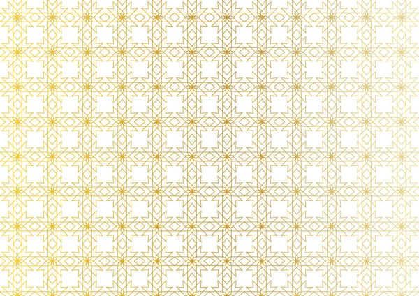 Безшовний Візерунок Золотим Орнаментом Безшовний Візерунок Золотим Білим Кольором — стоковий вектор