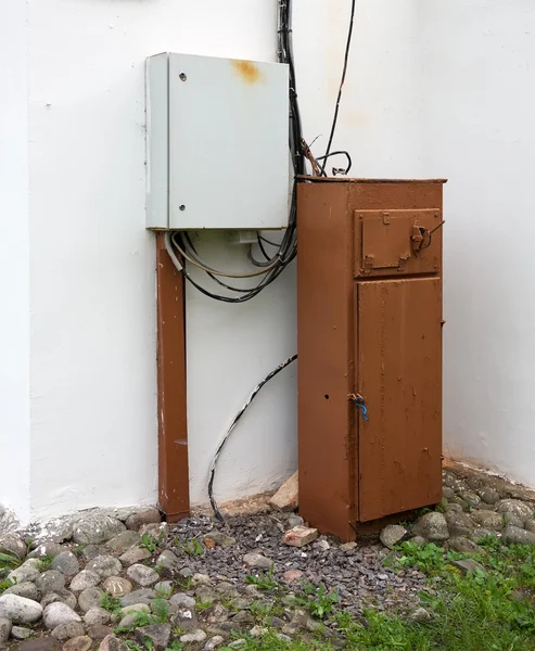 Electrical shield in Korela fortress (Kexholm) in Priozersk, Rus