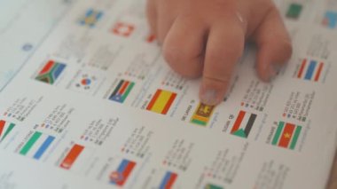 Finger Pointing at the Flag of Sri Lanka From a Multiple Flags Illustration