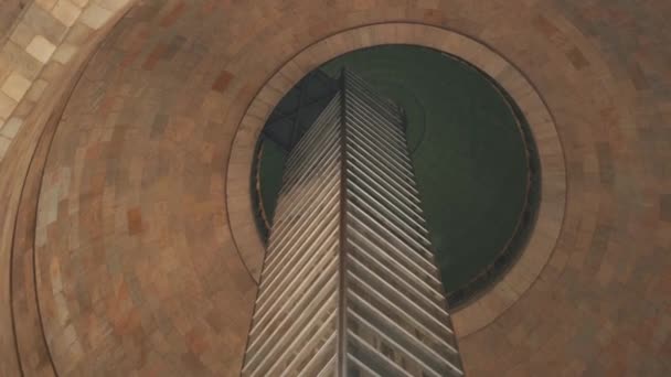 Interior do Monumento à Revolução e seu Elevador — Vídeo de Stock