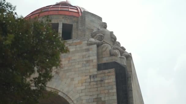 墨西哥城革命纪念馆的顶部 — 图库视频影像