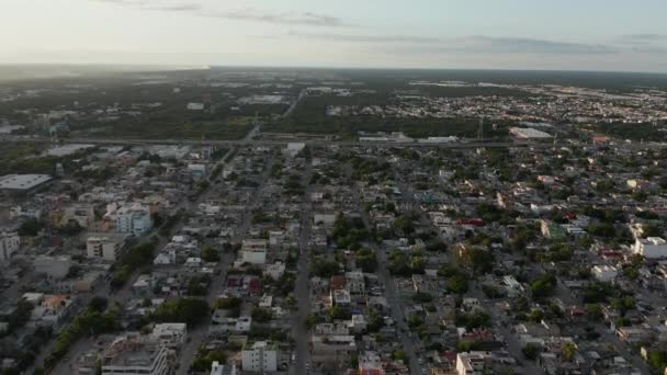 4k Aerial High Above a Mexican City — Vídeo de stock