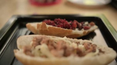 Siyah tepside üç geleneksel Meksikalı köstebek
