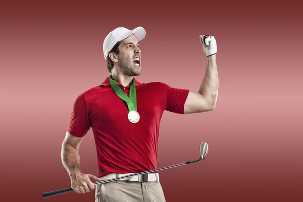 Jugador de golf masculino — Foto de Stock