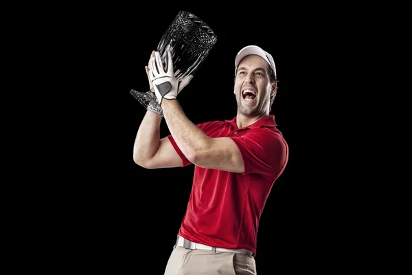 Männlicher Golfspieler — Stockfoto