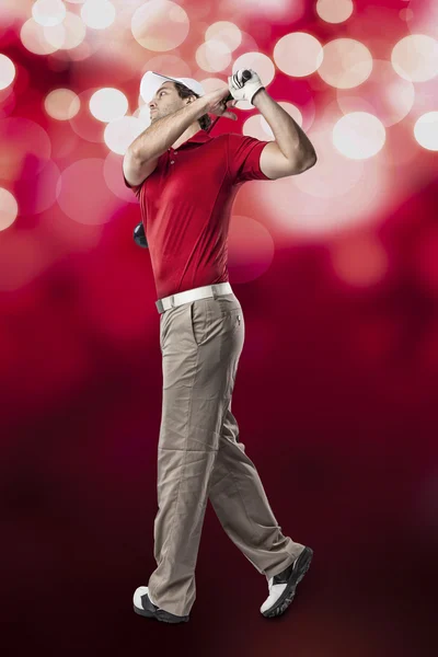 Männlicher Golfspieler — Stockfoto